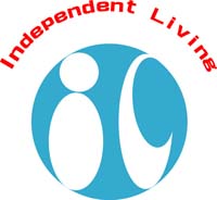 NPO法人　あいえるの会のロゴ画像　Independent Livingがアーチ形に記述されている